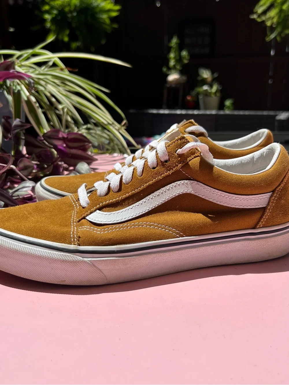 Vans Old Skool Suede Sneakers in Mustard Yellow | Men 8 / Woman 9.5